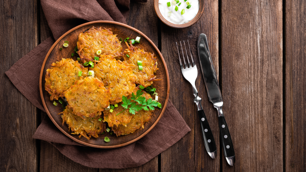 placki ziemniaczane - danie jarskie